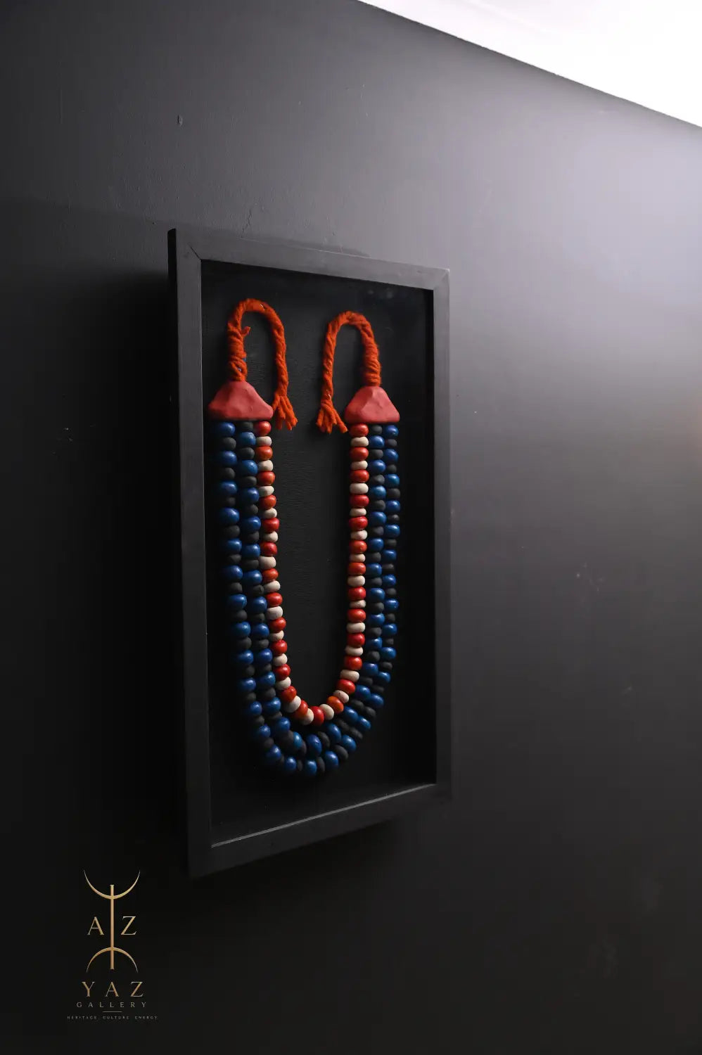 Sunset Nomad – Handmade Tribal Bead Wall Art (70 x 40 cm)
