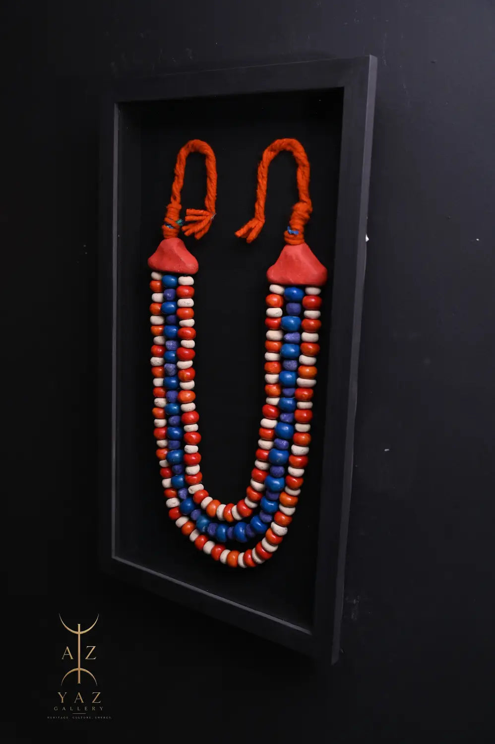Sunset Horizon – Handmade Tribal Bead Wall Art (70 x 40 cm)
