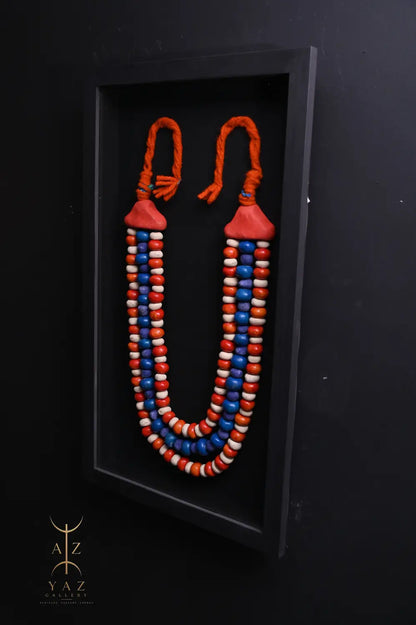 Sunset Horizon – Handmade Tribal Bead Wall Art (70 x 40 cm)
