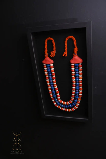 Sunset Horizon – Handmade Tribal Bead Wall Art (70 x 40 cm)