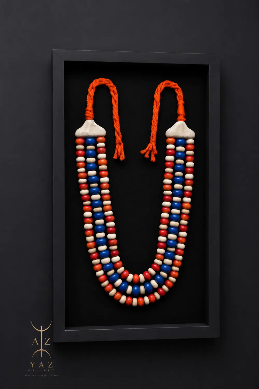 Sunset Horizon – Handmade Tribal Bead Wall Art (70 x 40 cm)