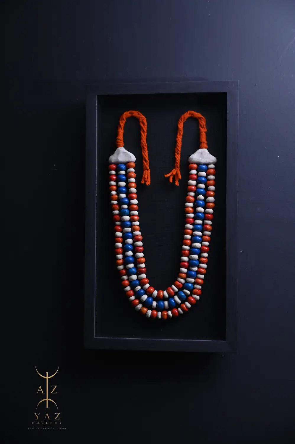 Sunset Horizon – Handmade Tribal Bead Wall Art (70 x 40 cm)