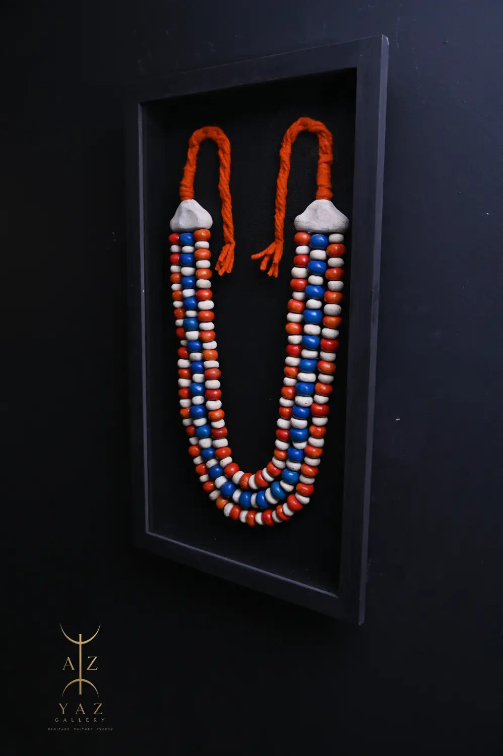 Sunset Horizon – Handmade Tribal Bead Wall Art (70 x 40 cm)