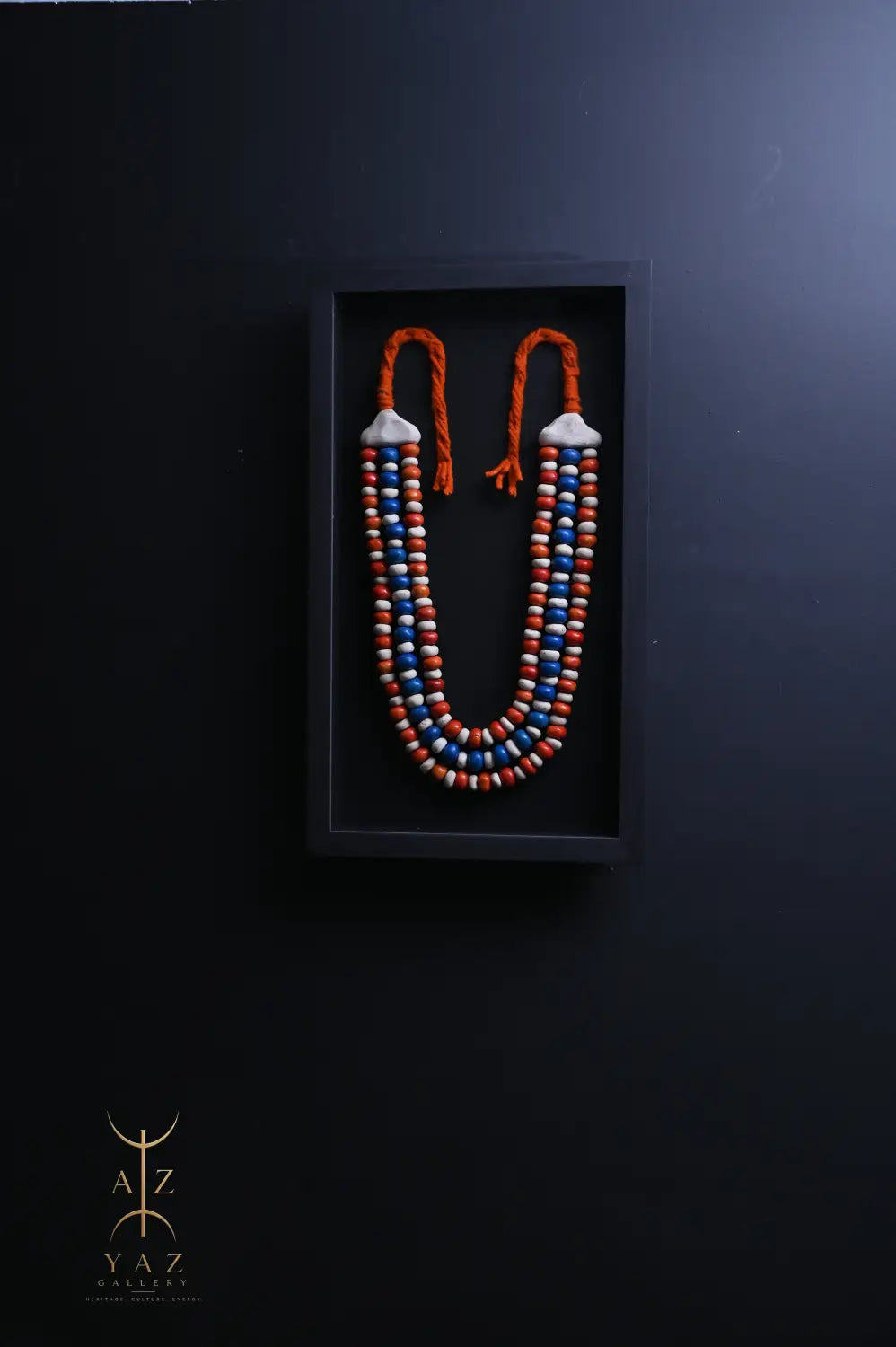 Sunset Horizon – Handmade Tribal Bead Wall Art (70 x 40 cm)