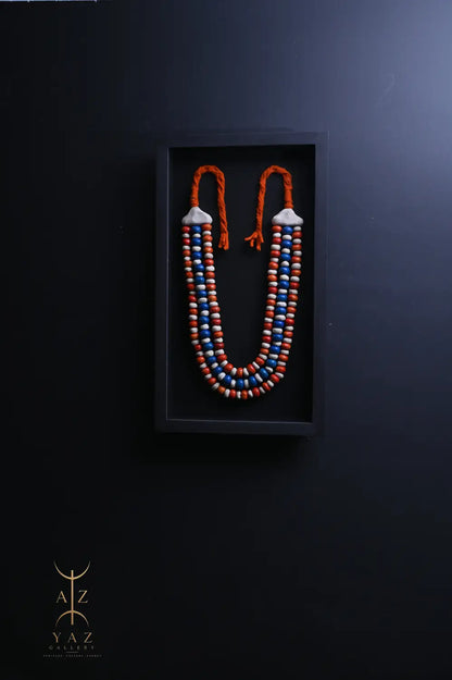Sunset Horizon – Handmade Tribal Bead Wall Art (70 x 40 cm)