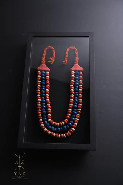 Sunset Horizon – Handmade Tribal Bead Wall Art (70 x 40 cm)