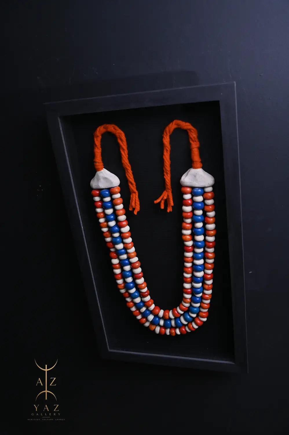 Sunset Horizon – Handmade Tribal Bead Wall Art (70 x 40 cm)
