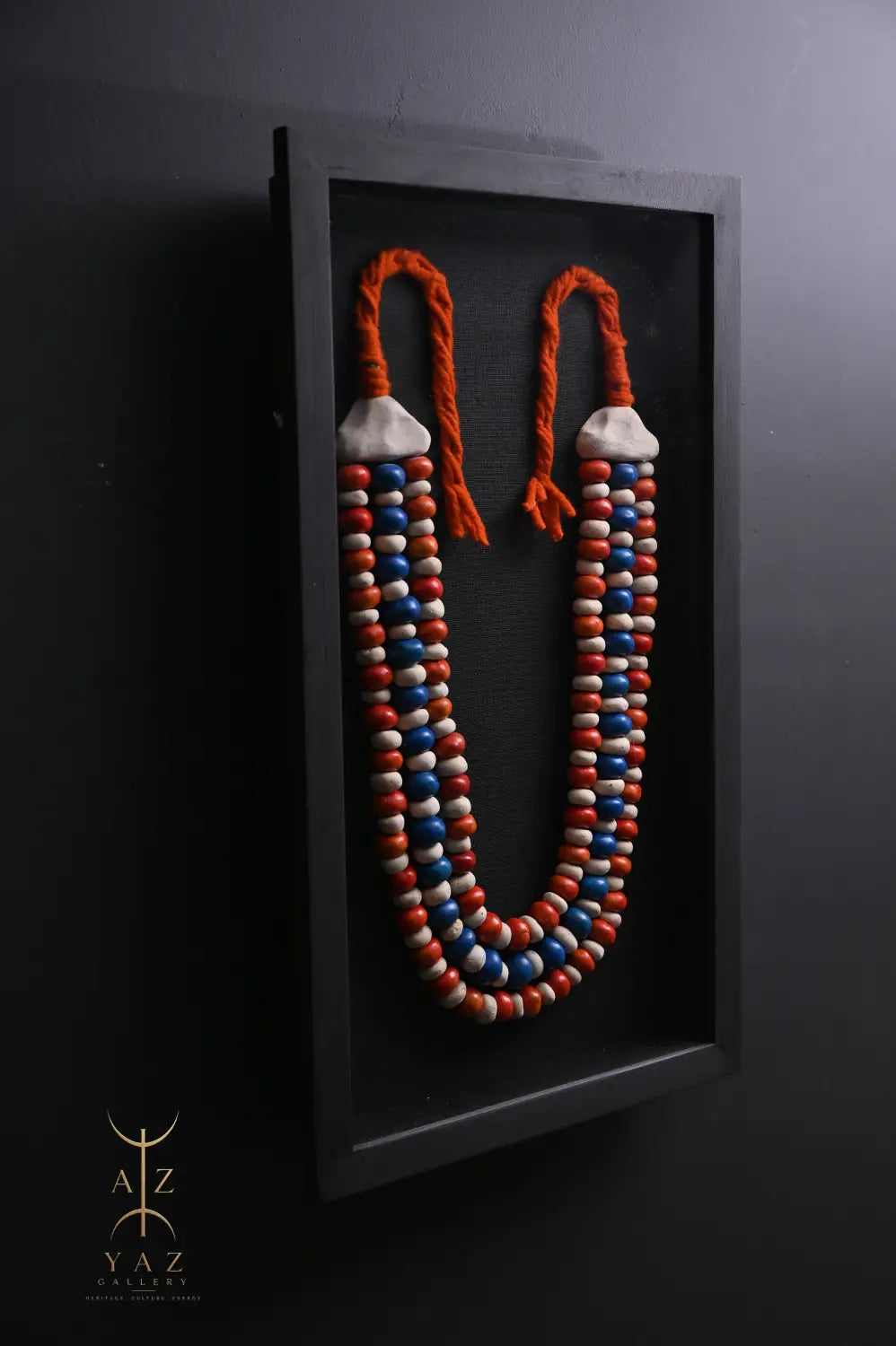 Sunset Horizon – Handmade Tribal Bead Wall Art (70 x 40 cm)