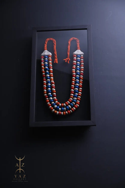 Sunset Horizon – Handmade Tribal Bead Wall Art (70 x 40 cm)