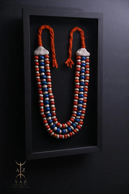 Sunset Horizon – Handmade Tribal Bead Wall Art (70 x 40 cm)