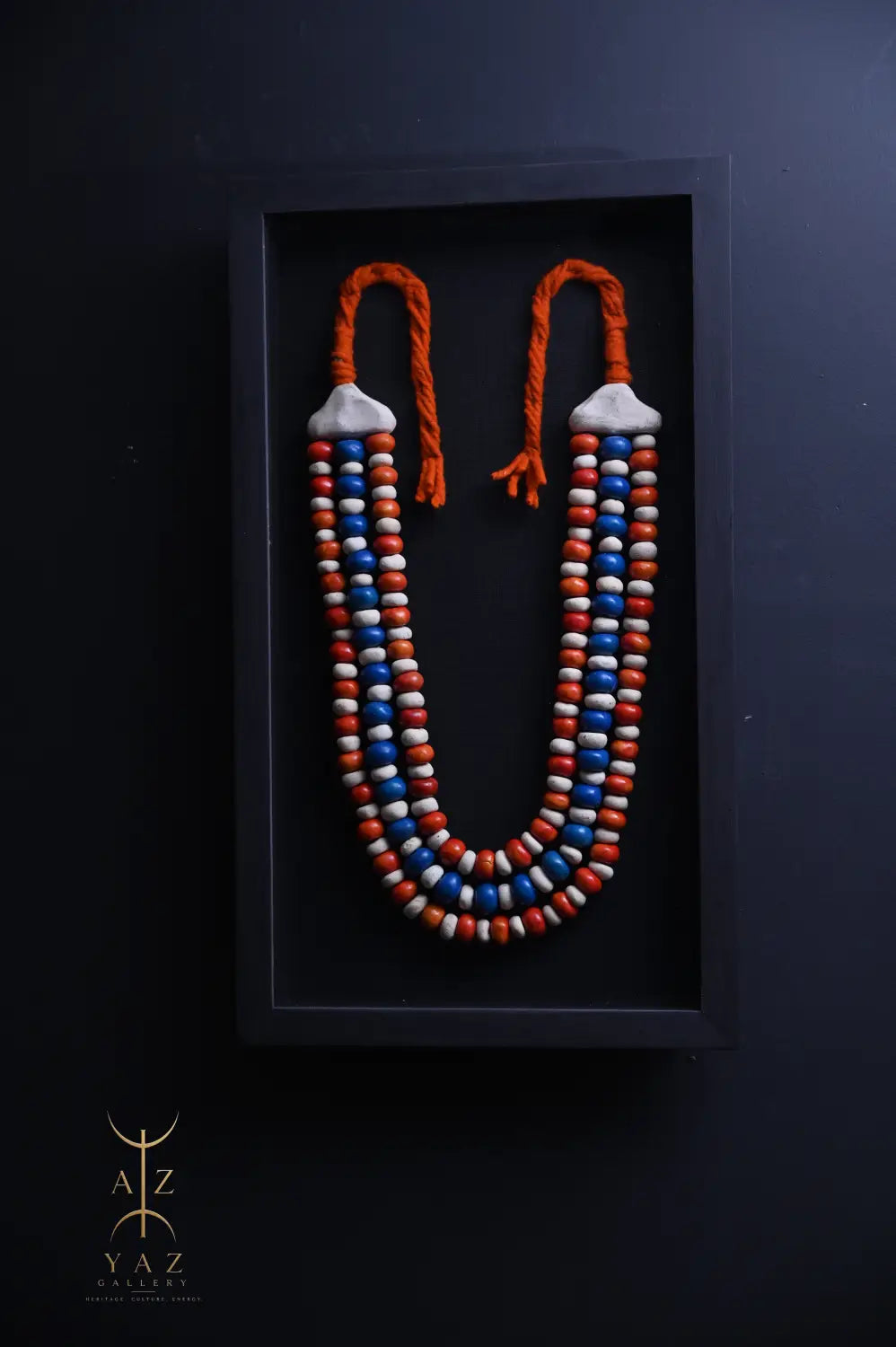 Sunset Horizon – Handmade Tribal Bead Wall Art (70 x 40 cm)