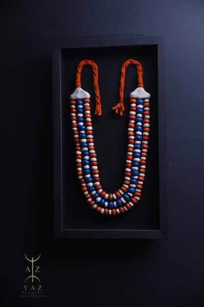 Sunset Horizon – Handmade Tribal Bead Wall Art (70 x 40 cm)