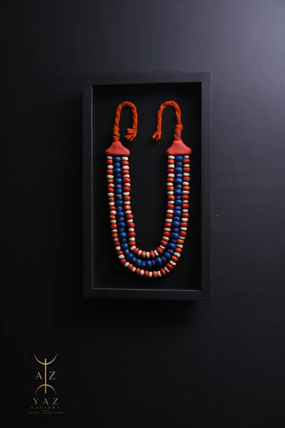 Sunset Horizon – Handmade Tribal Bead Wall Art (70 x 40 cm)