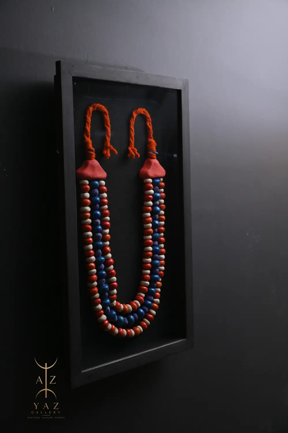 Sunset Horizon – Handmade Tribal Bead Wall Art (70 x 40 cm)
