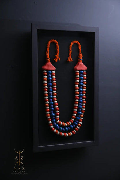 Sunset Horizon – Handmade Tribal Bead Wall Art (70 x 40 cm)