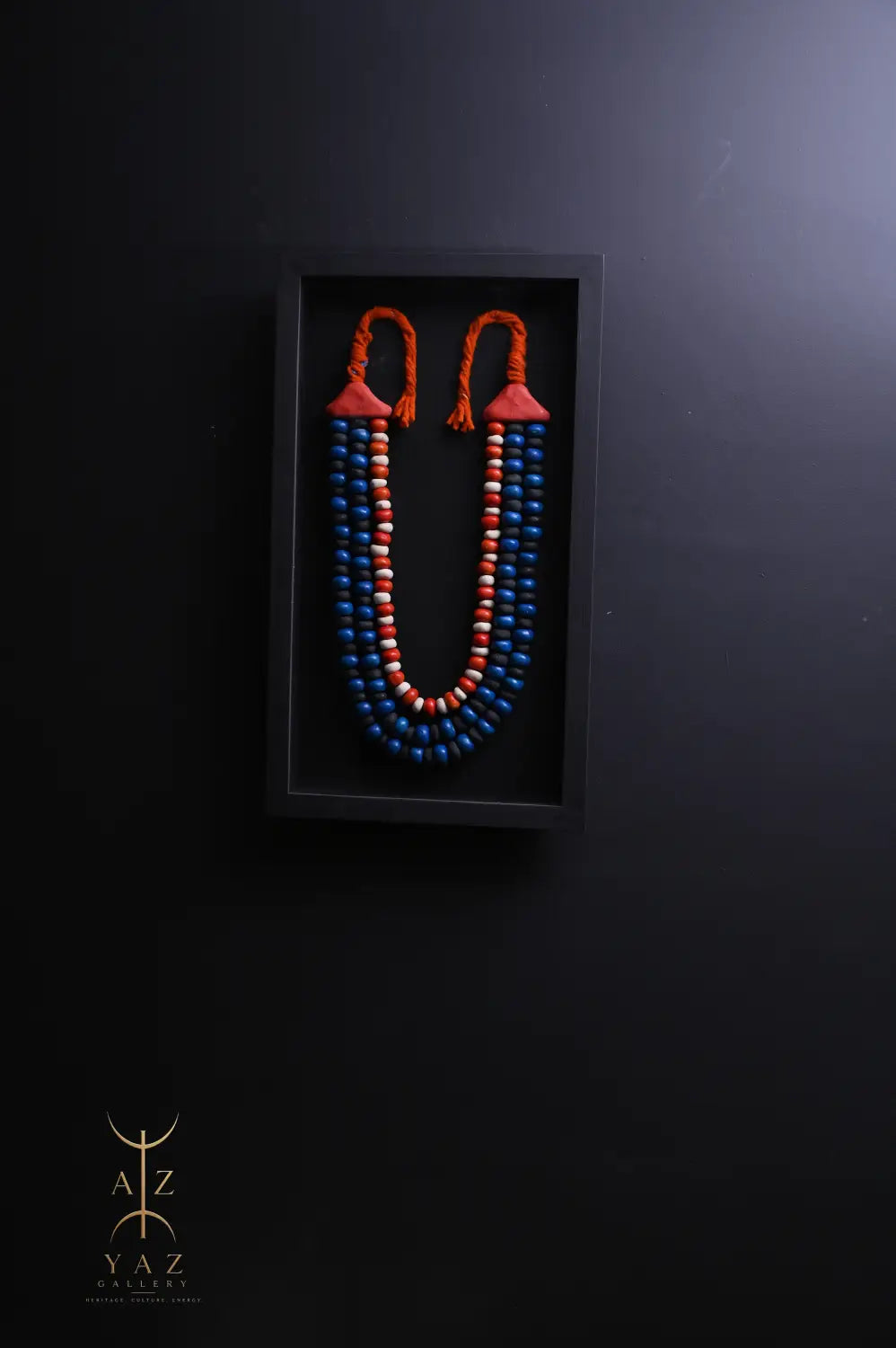 Sunset Nomad – Handmade Tribal Bead Wall Art (70 x 40 cm)