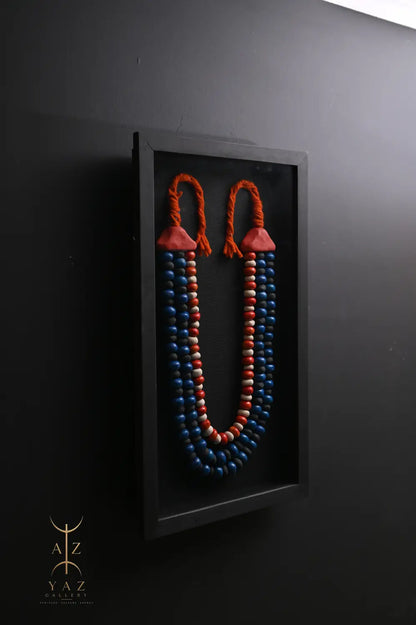 Sunset Nomad – Handmade Tribal Bead Wall Art (70 x 40 cm)