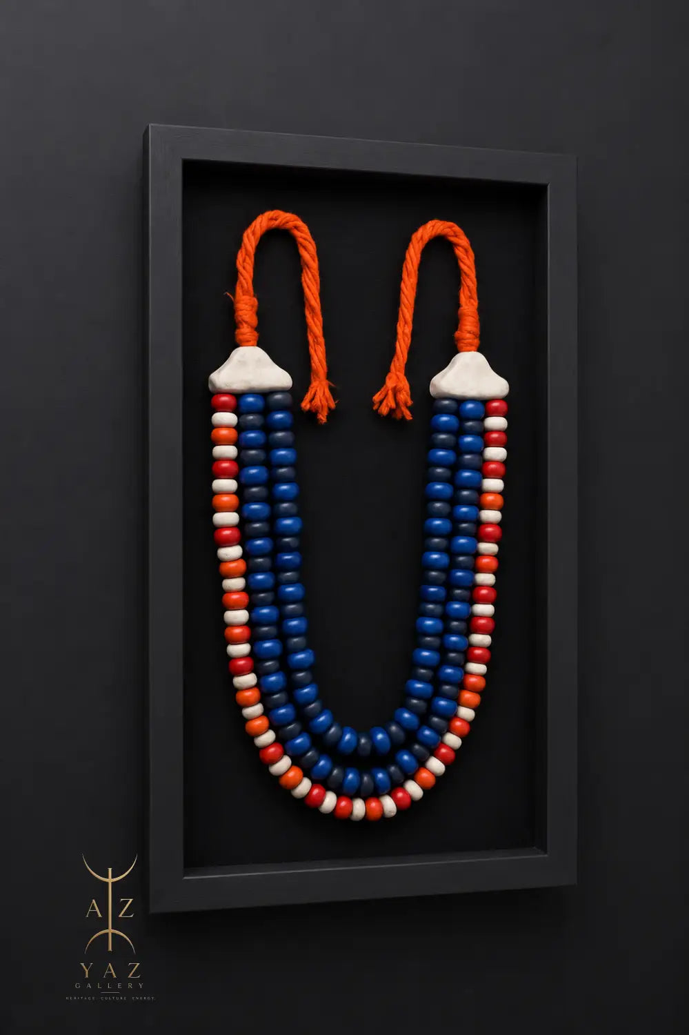 Sunset Nomad – Handmade Tribal Bead Wall Art (70 x 40 cm)
