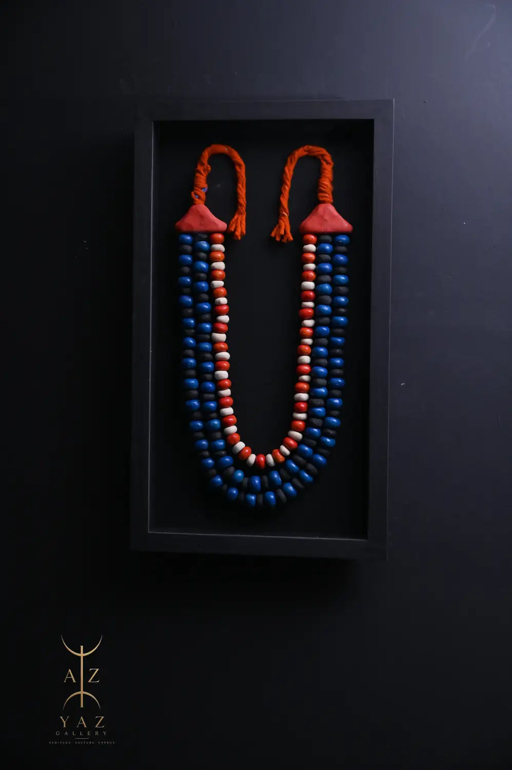 Sunset Nomad – Handmade Tribal Bead Wall Art (70 x 40 cm)