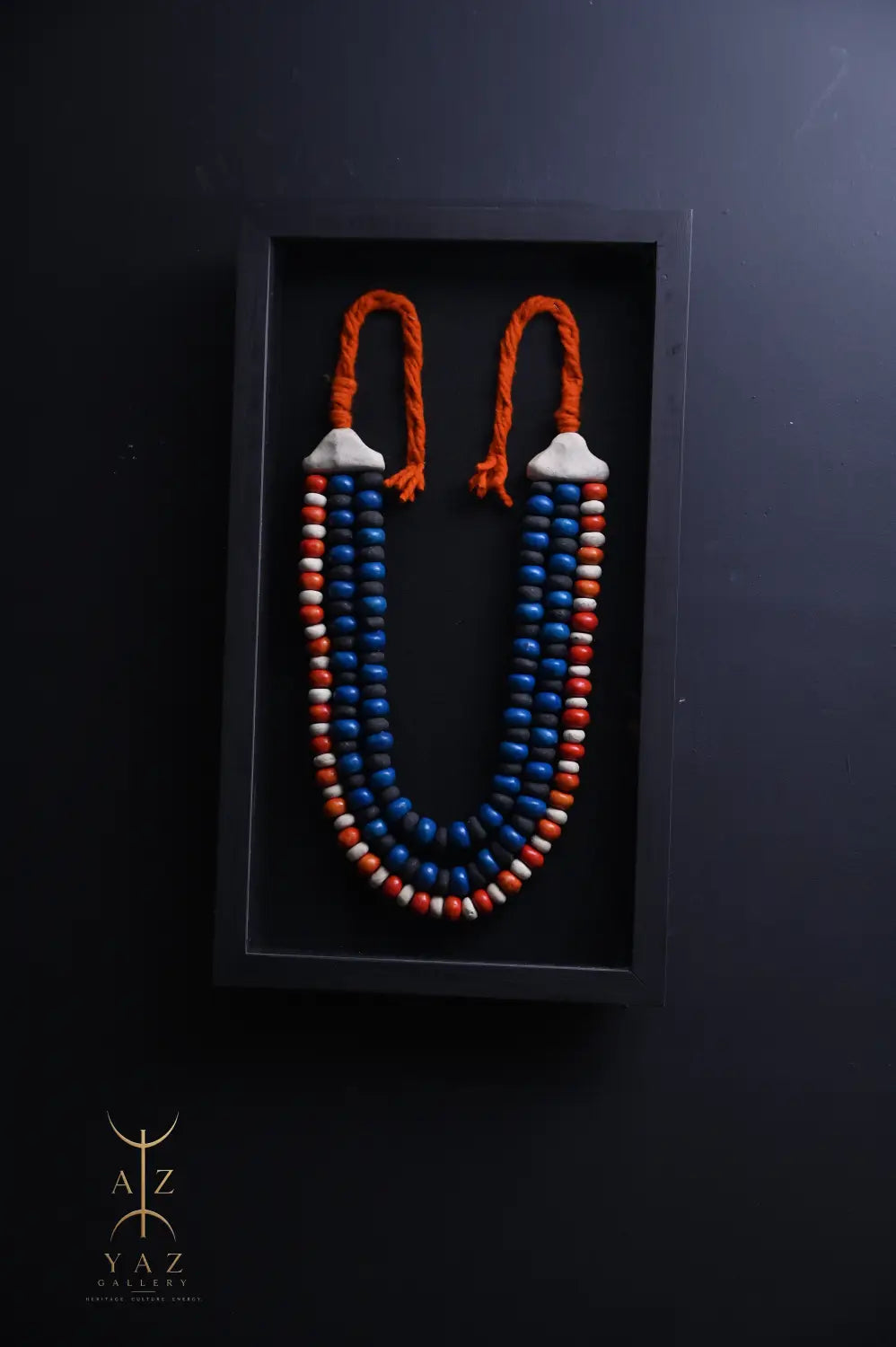 Sunset Nomad – Handmade Tribal Bead Wall Art (70 x 40 cm)