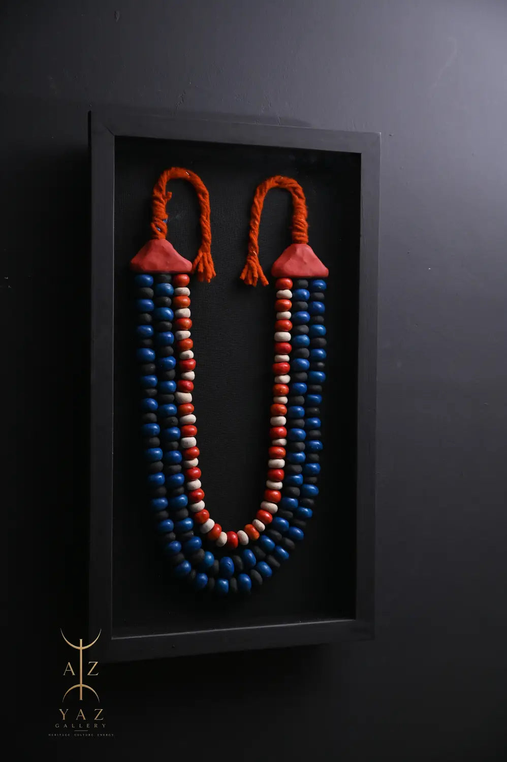 Sunset Nomad – Handmade Tribal Bead Wall Art (70 x 40 cm)