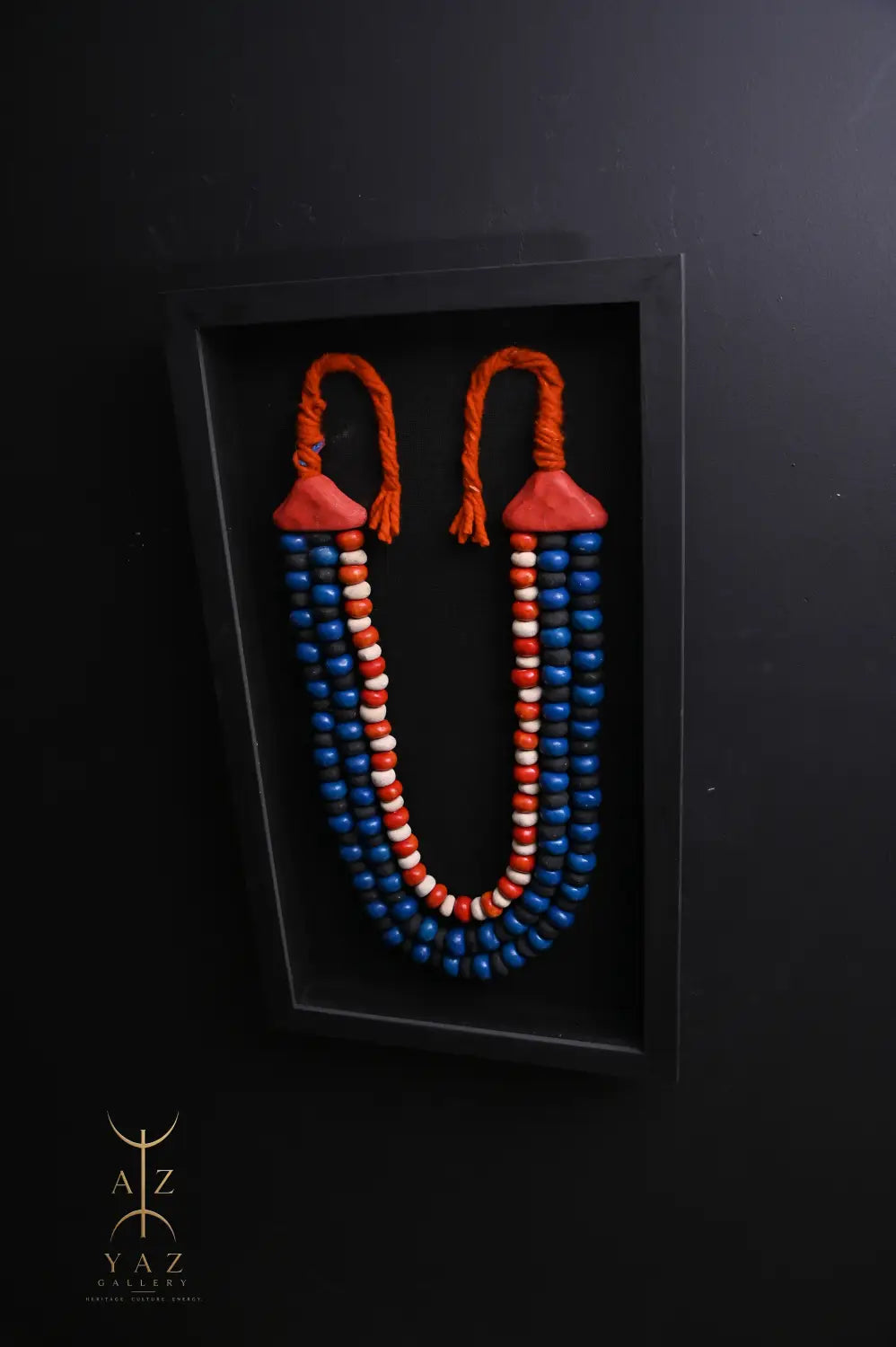 Sunset Nomad – Handmade Tribal Bead Wall Art (70 x 40 cm)