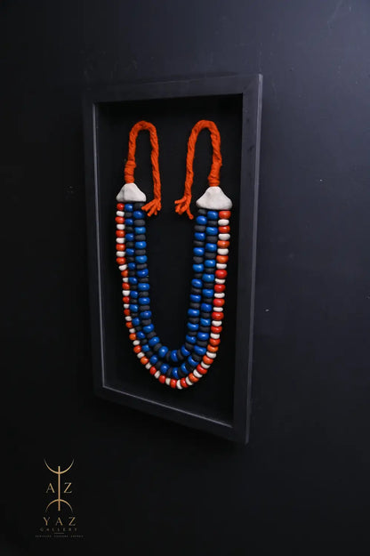 Sunset Nomad – Handmade Tribal Bead Wall Art (70 x 40 cm)