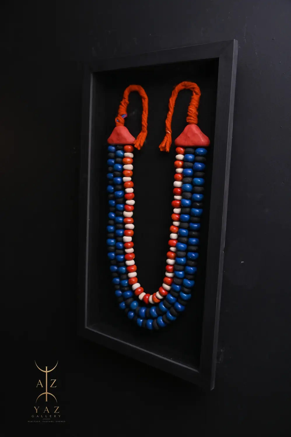 Sunset Nomad – Handmade Tribal Bead Wall Art (70 x 40 cm)