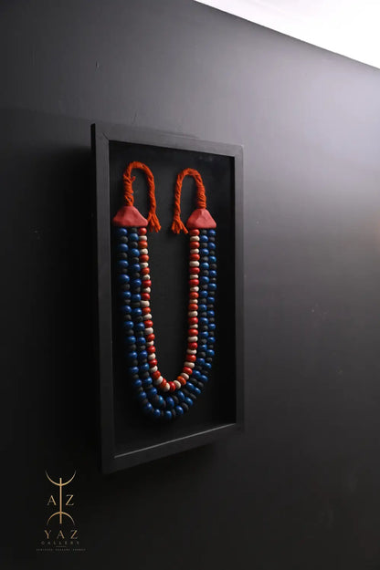 Sunset Nomad – Handmade Tribal Bead Wall Art (70 x 40 cm)