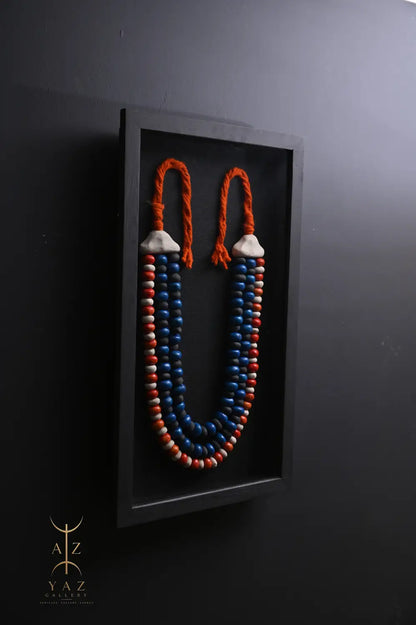 Sunset Nomad – Handmade Tribal Bead Wall Art (70 x 40 cm)