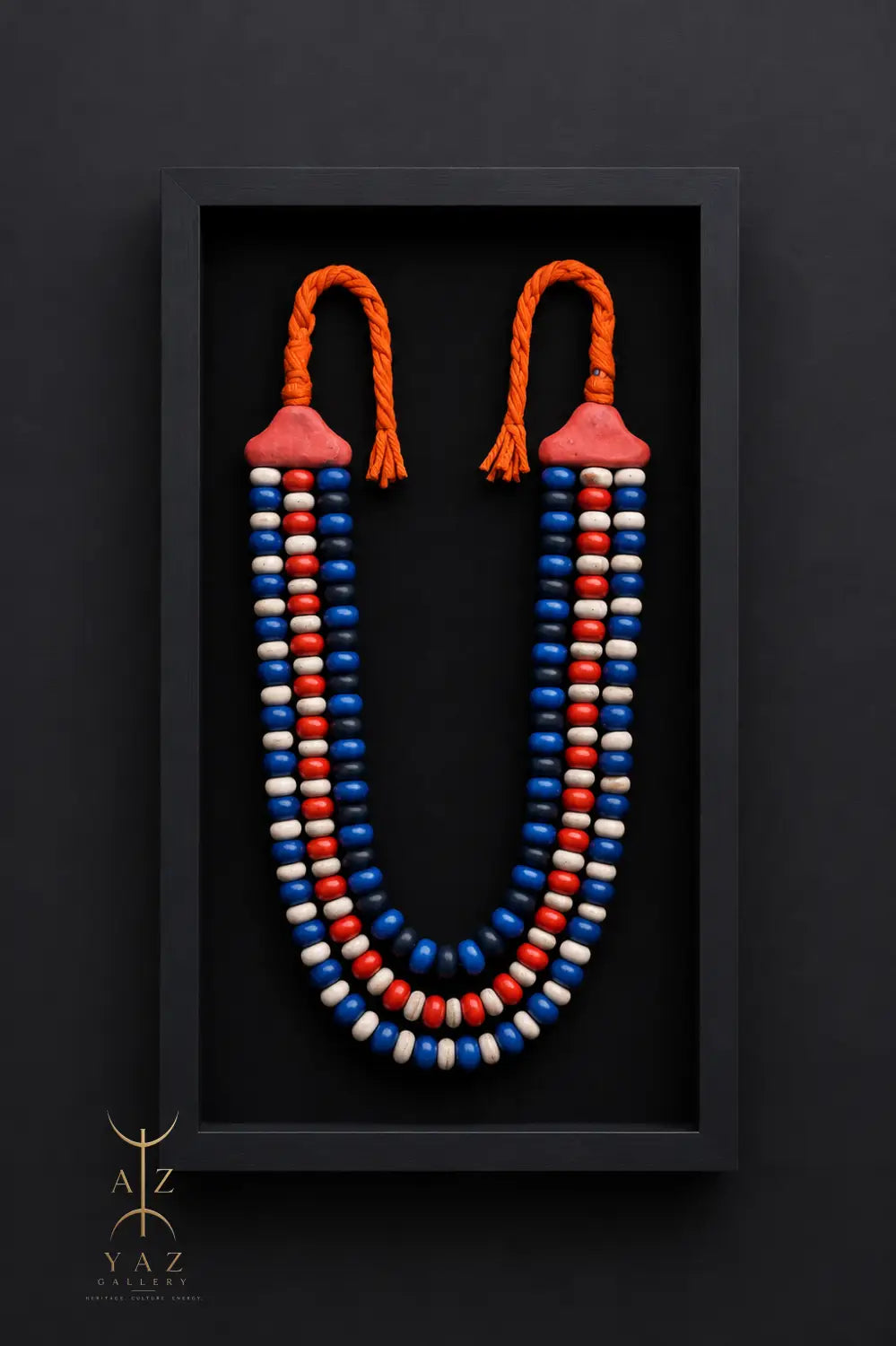 Sunset Voyage – Handmade Tribal Bead Wall Art (70 x 40 cm)