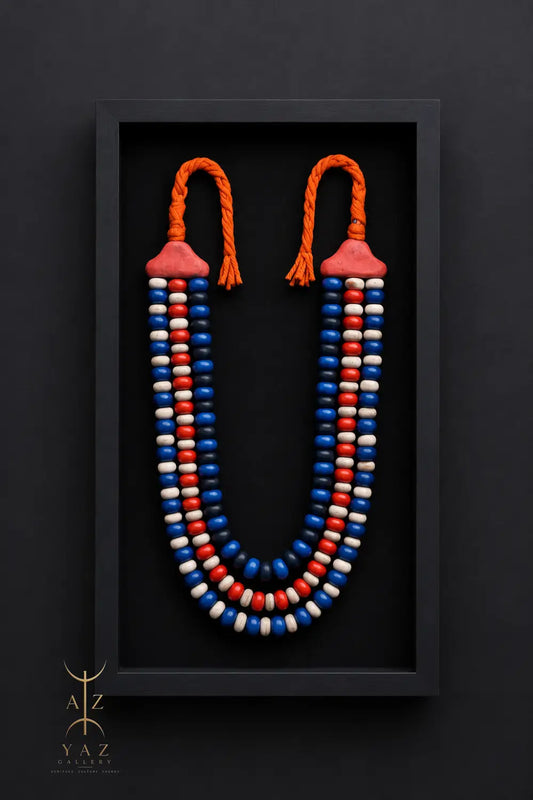 Sunset Voyage – Handmade Tribal Bead Wall Art (70 x 40 cm)