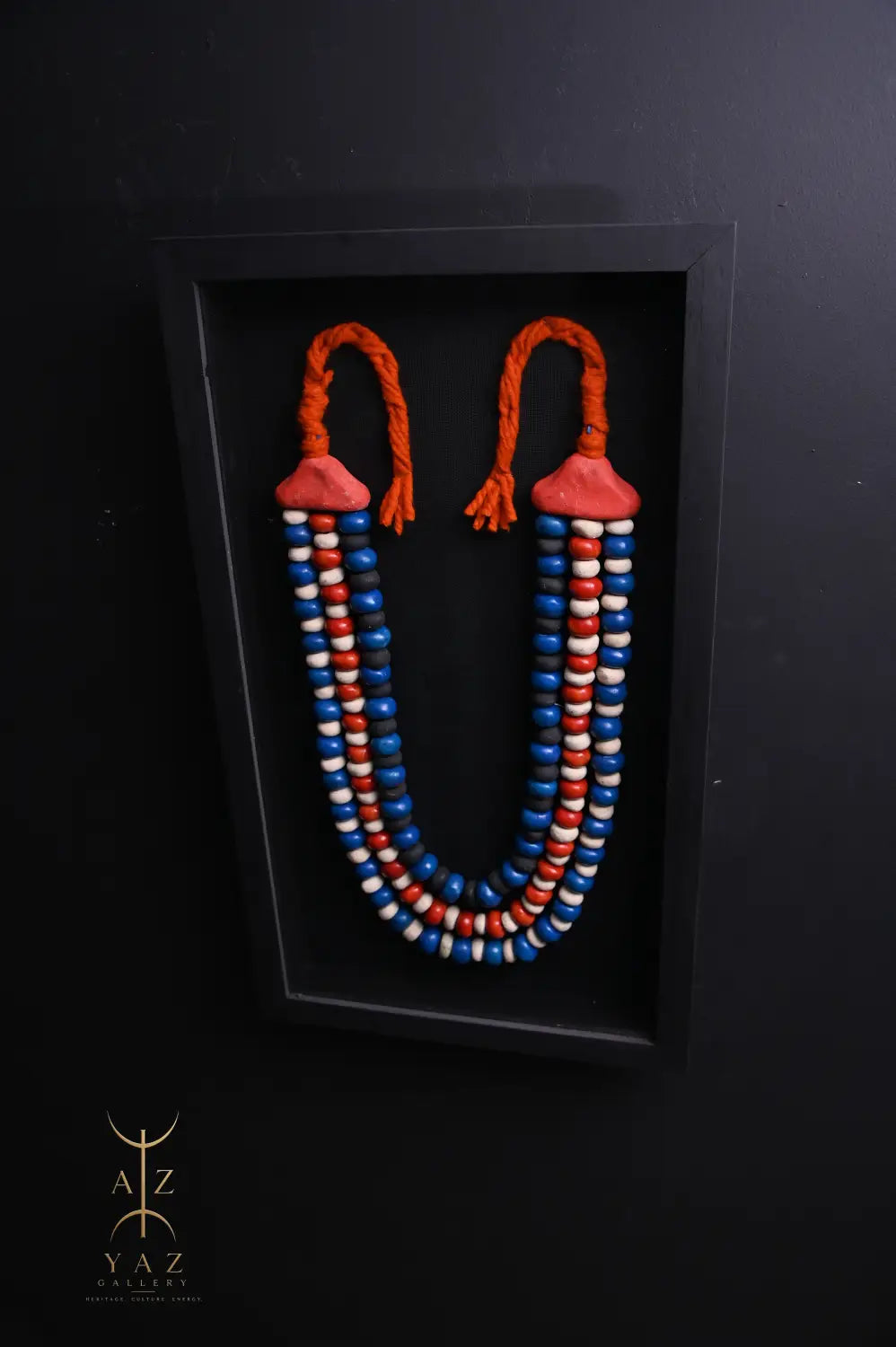 Sunset Voyage – Handmade Tribal Bead Wall Art (70 x 40 cm)