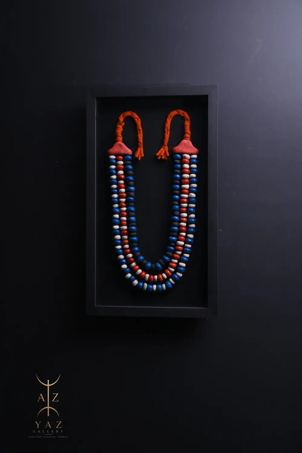 Sunset Voyage – Handmade Tribal Bead Wall Art (70 x 40 cm)