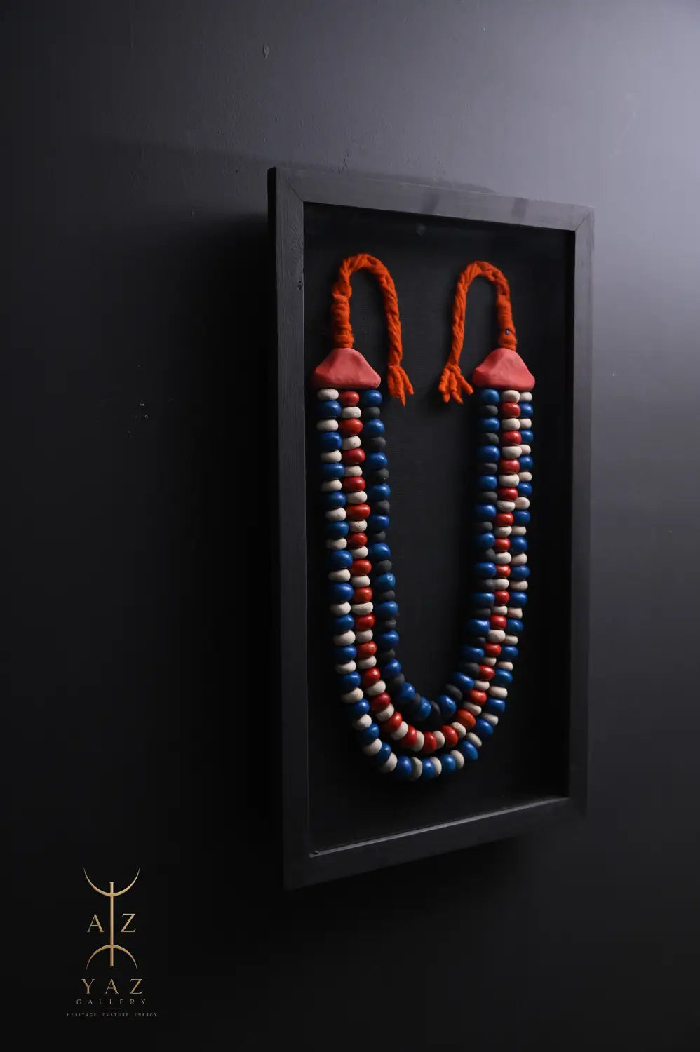 Sunset Voyage – Handmade Tribal Bead Wall Art (70 x 40 cm)