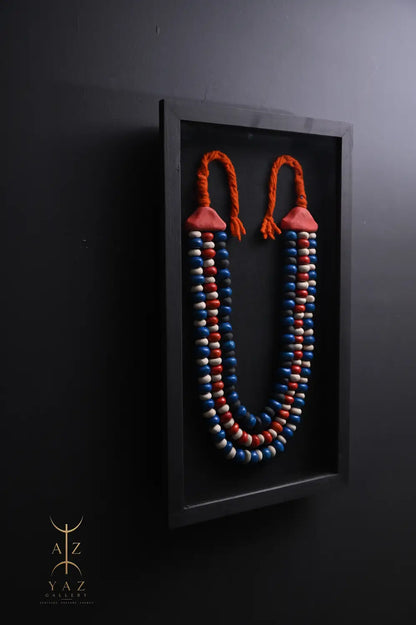 Sunset Voyage – Handmade Tribal Bead Wall Art (70 x 40 cm)